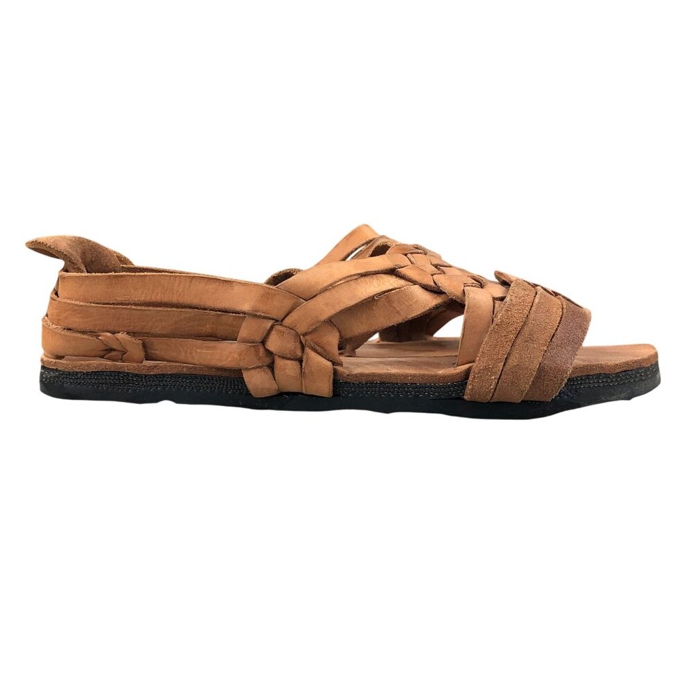 Luz Men's Size 9 San Andres Huaraches Brown Leather Handmade Sandals Jesus
